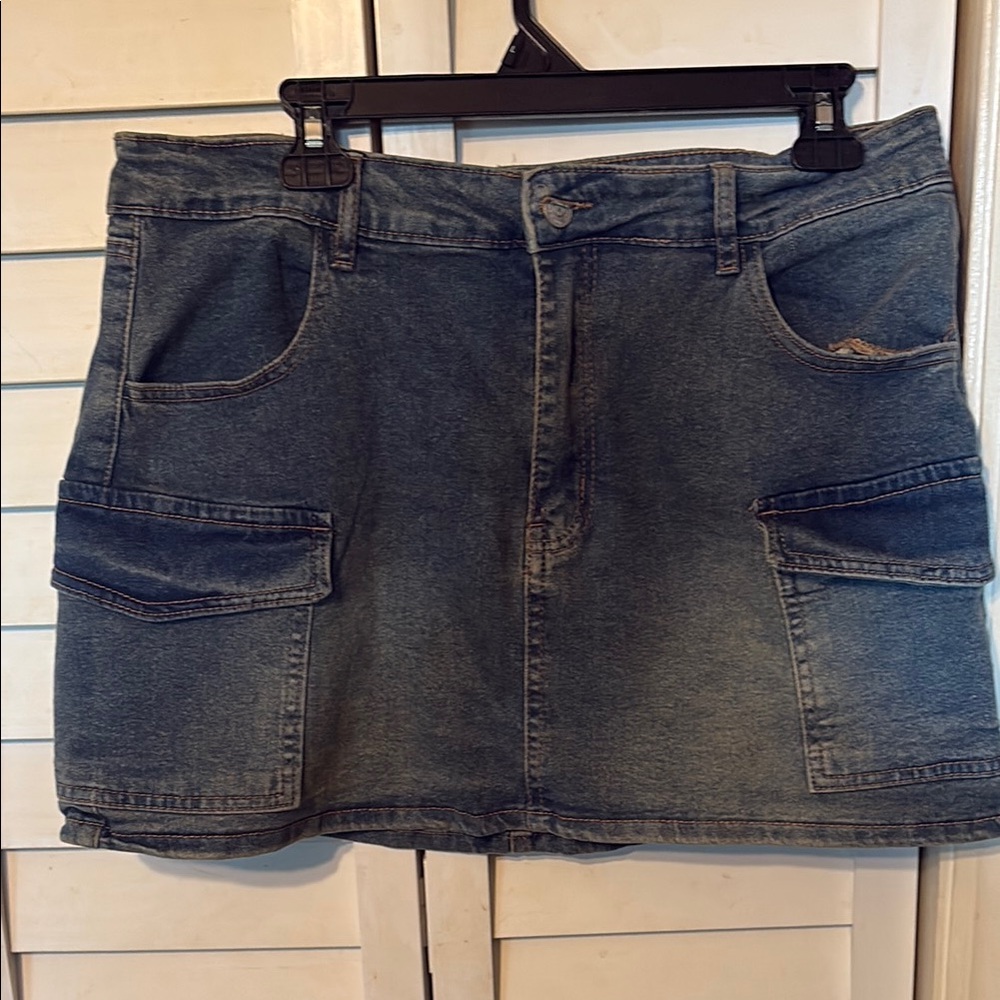 Denim Mini Skirt